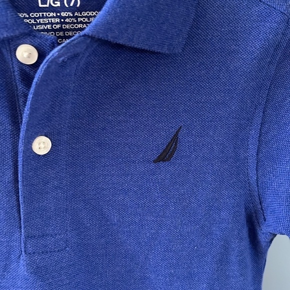 Brand New Nautica Blue Polo Short Sleeve Golf Shirt Embroidered Logo - Picture 3 of 11